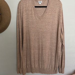Men’s Beige V Neck Sweater